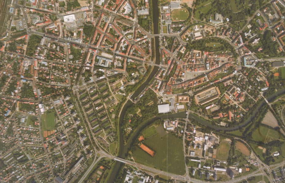 Hradec Králové, historické jádro středověkého města